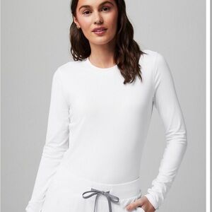 Fabletics Classic White Long Sleeve Underscrub